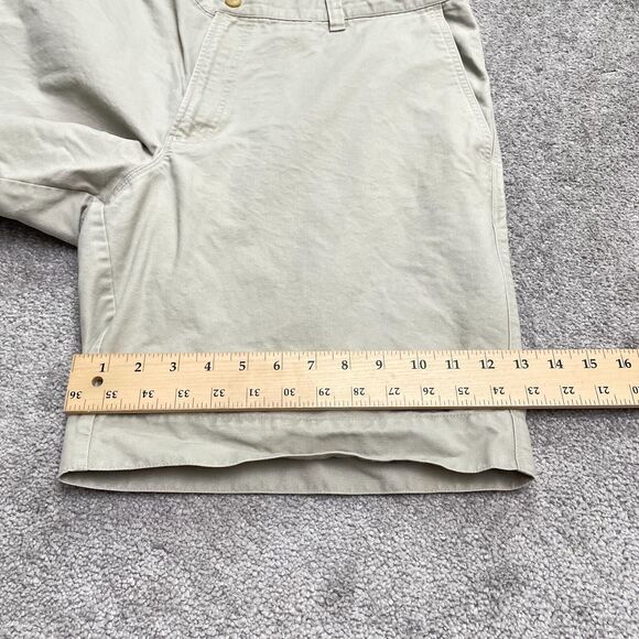 Columbia ROC Chino Shorts Mens 38 Beige Snap Button Flat Front Outdoor 37x10 - Picture 15 of 16